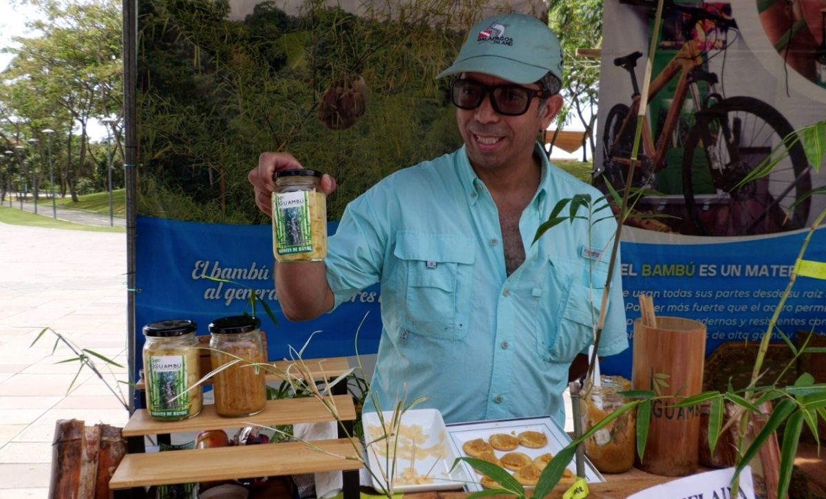 Juan Carlos Salazar, emprendedor presente en el evento por el día mundial del bambú