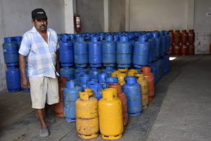 La venta de gas en una distribuidora de Portoviejo