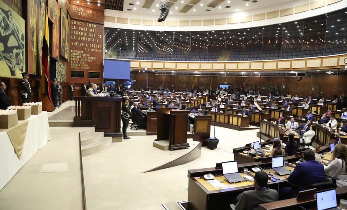 El pleno de la Asamblea Nacional del Ecuador