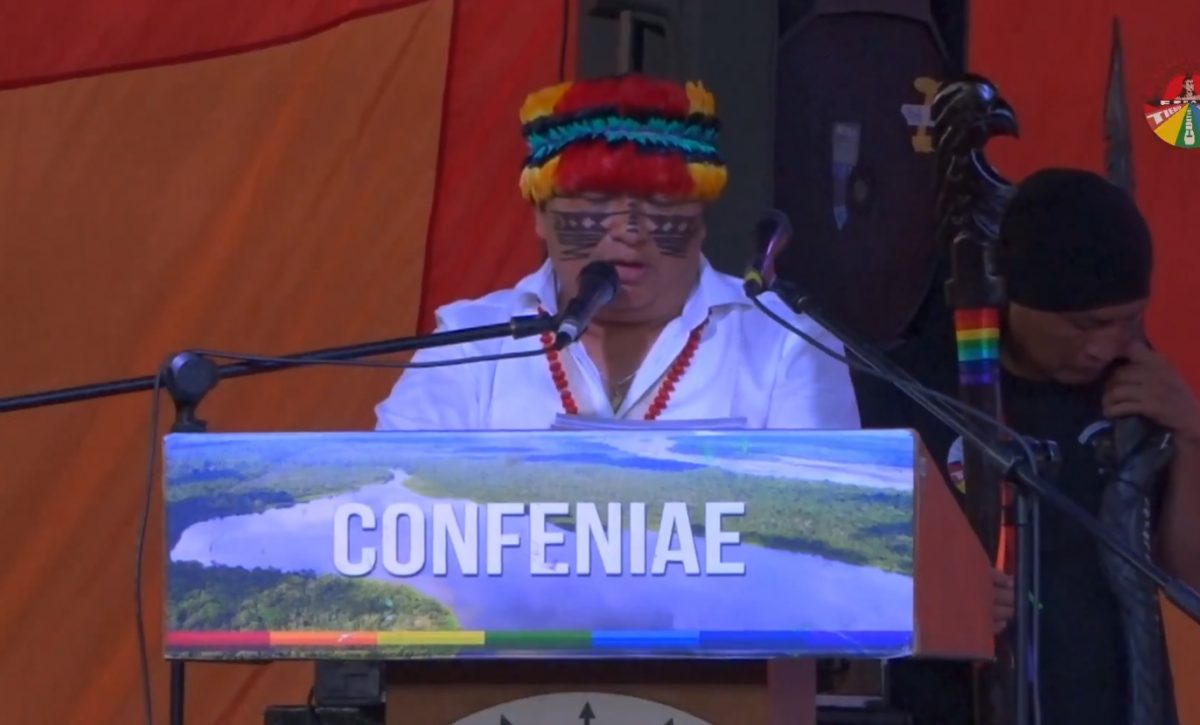 La Conaie califica de 'amedrentamiento' la marcha contra la Corte Constitucional