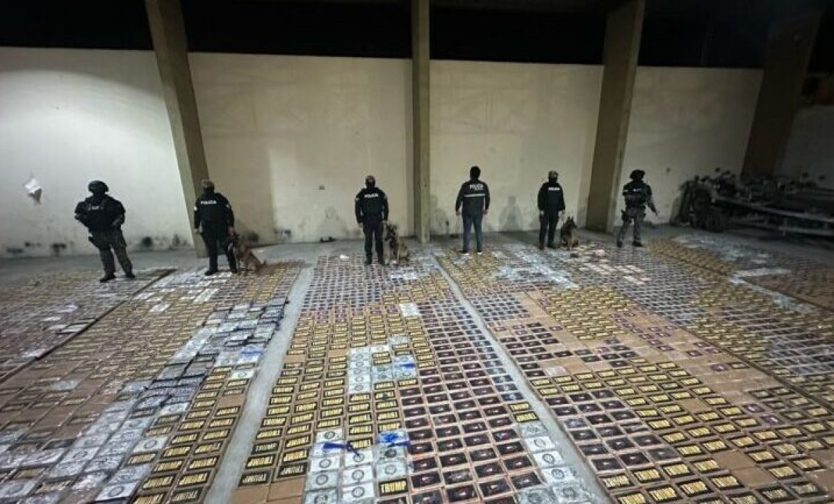 La Policía decomisó en Guayaquil un cargamento de droga que iba hacia Bélgica
