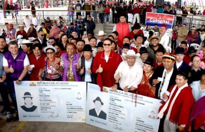La cédula de identidad ahora tiene un nuevo campo de autoidentificación de nacionalidades y pueblos, la iniciativa se inauguró en la provincia de Cotopaxi..