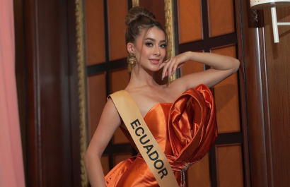 La ecuatoriana Samantha Quenedit llega al Top 10 Pre-Arrival del Miss Grand International