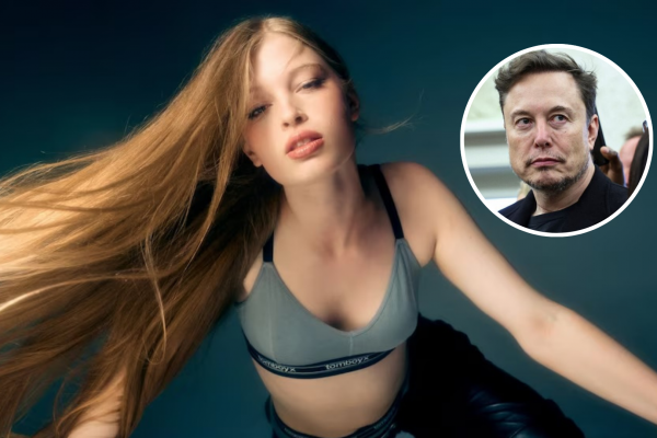 La hija transgénero de Elon Musk debutó como modelo de ropa interior