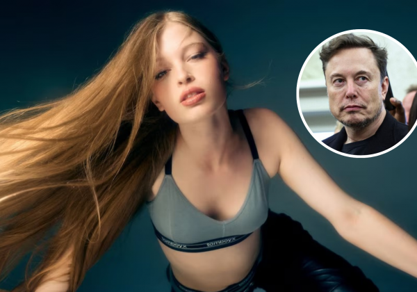 La hija transgénero de Elon Musk debutó como modelo de ropa interior