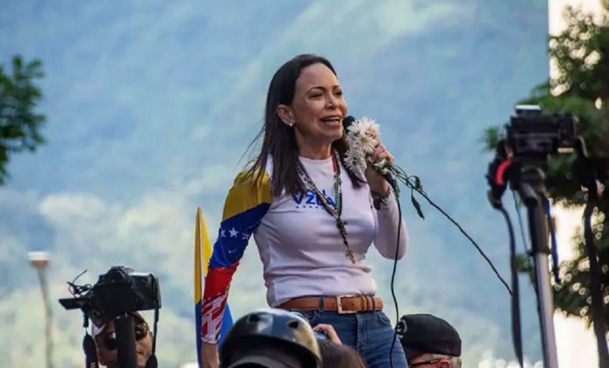 La líder de la oposición de Venezuela, María Corina Machado. FOTO: Europa Press.