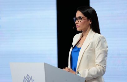 La presidenta del partido Revolución Ciudadana, Luisa González.