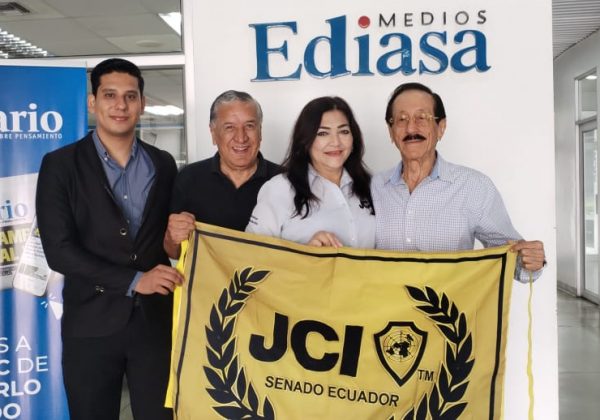 La presidenta nacional del Senado de JCI Ecuador, Alexandra Verduga, visitó las instalaciones de El Diario para detallar el alcance de esta actividad