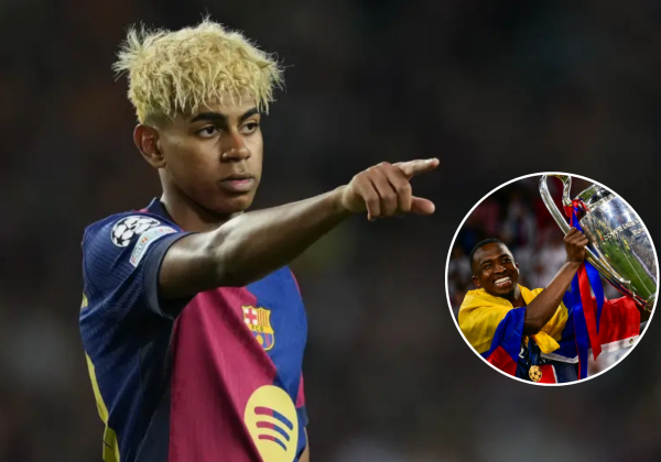 Lamine Yamal elogia a Willian Pacho como mejor defensor de la Champions