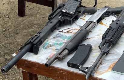 Las armas quedaron bajo custodia de la Policía.