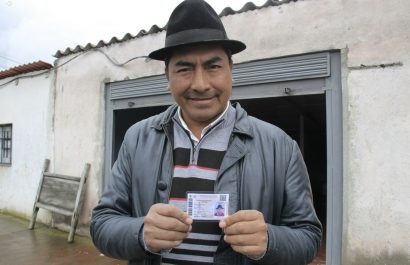 El dirigente indígena Leónidas Iza