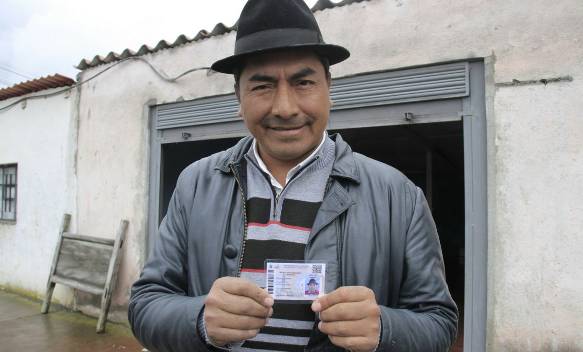 El dirigente indígena Leónidas Iza