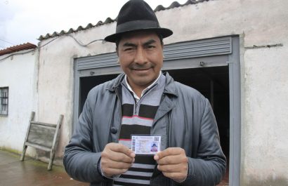 El dirigente indígena Leónidas Iza