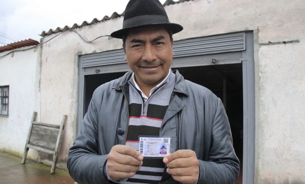 El dirigente indígena Leónidas Iza