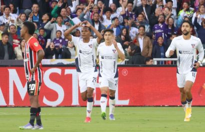 Liga de Quito vence 2-0 a Sao Paulo en la ida de cuartos de Copa Libertadores