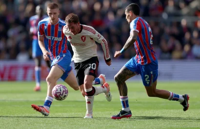 Liverpool pierde su invicto en los adicionales ante Crystal Palace en la Premier League.