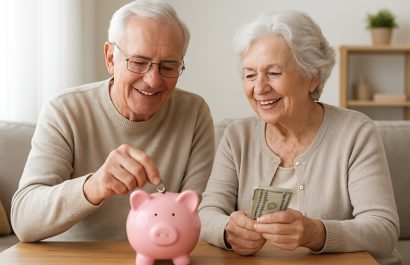 Los adultos mayores jubilados deben priorizar el pago de servicios básicos y medicamentos, dejando un margen de ahorro, aunque sea pequeño. FOTO: Inteligencia Artificial (ChatGPT).