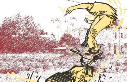 Los agentes investigan las causas por las que se dio el accidente de tránsito en el que perdió la vida un motociclista.