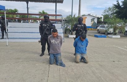 Los detenidos fueron presentados durante una rueda de prensa de la Policía Nacional, antes de ser puestos a órdenes judiciales.