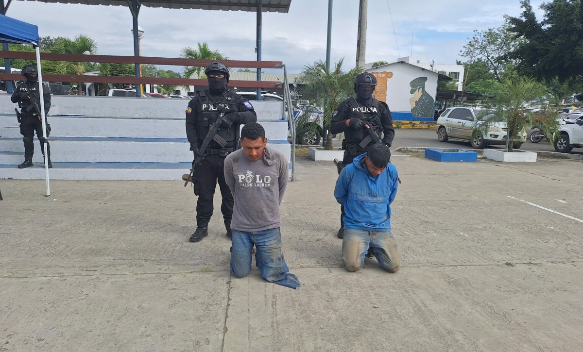 Los detenidos fueron presentados durante una rueda de prensa de la Policía Nacional, antes de ser puestos a órdenes judiciales.