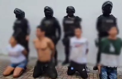 Los detenidos fueron presentados por la Policía y entregados a las autoridades judiciales.