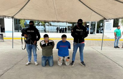 Los detenidos fueron presentados por la Policía y entregados a las autoridades judiciales.