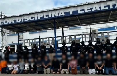 Los detenidos fueron puestos a órdenes de las autoridades judiciales.