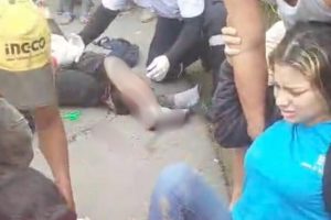 Los heridos fueron auxiliados por paramédicos del Cuerpo de Bomberos de El Carmen.