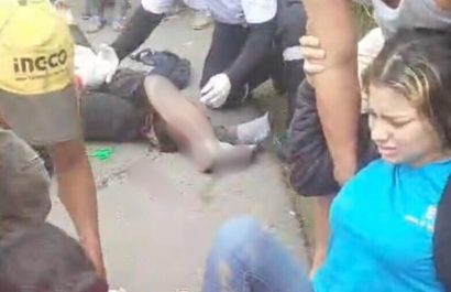 Los heridos fueron auxiliados por paramédicos del Cuerpo de Bomberos de El Carmen.