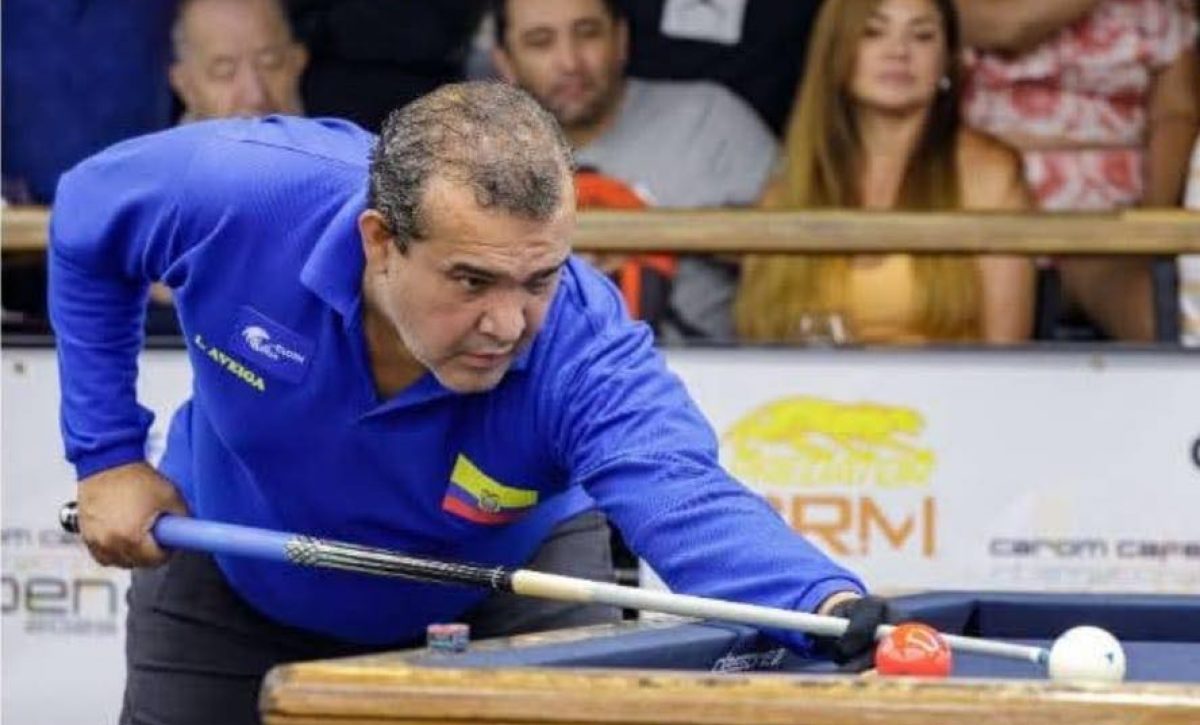 Luis Aveiga clasifica al Mundial de Billar a Tres Bandas que se dará en Bélgica 2025