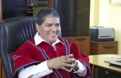 Luis Chango, presidente vitalicio de Mushuc Runa.