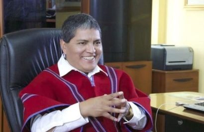 Luis Chango, presidente vitalicio de Mushuc Runa.