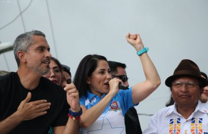 Luisa González, candidata presidencial de la lista 5.