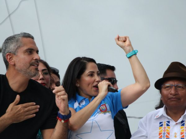 Luisa González, candidata presidencial de la lista 5.