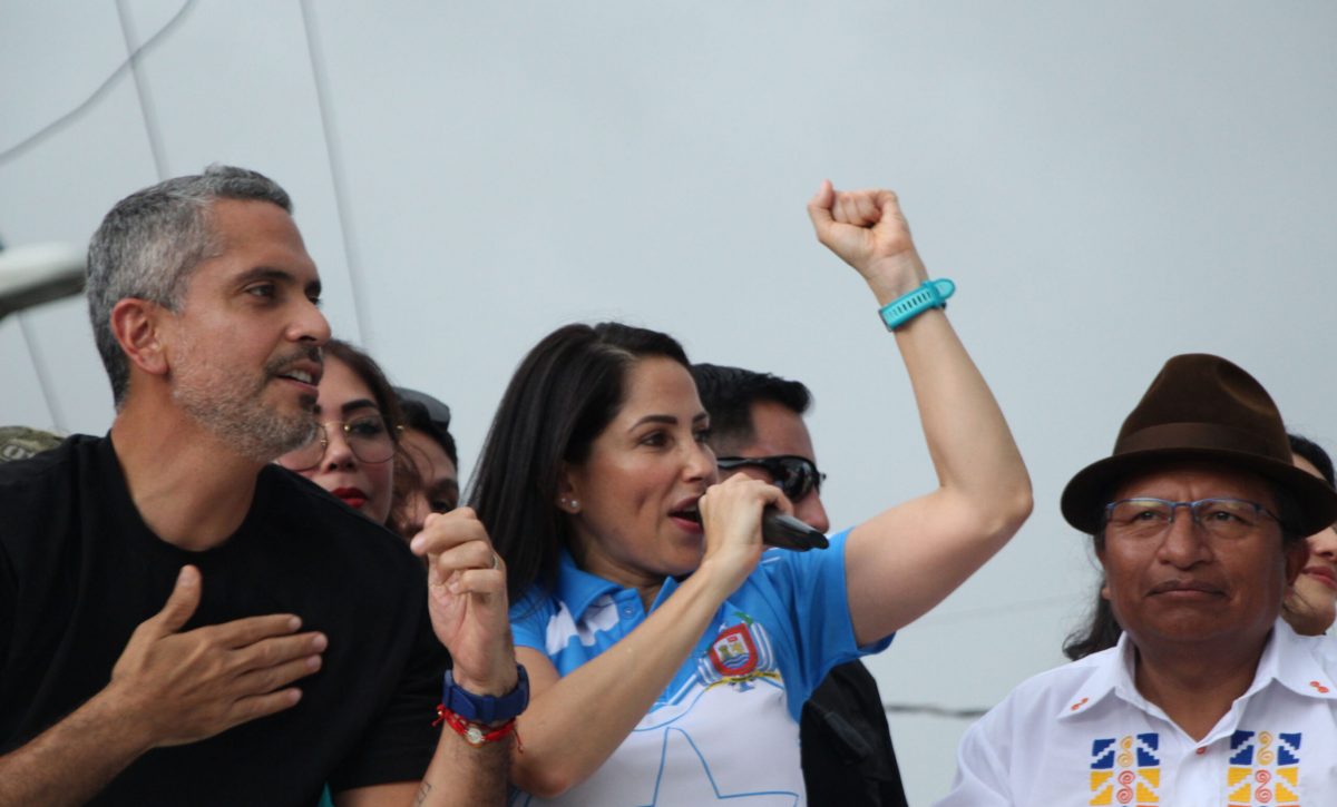 Luisa González, candidata presidencial de la lista 5.