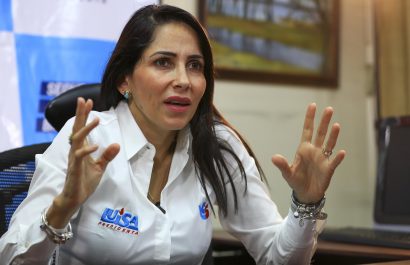 Luisa González, excandidata presidencial por el movimiento Revolución Ciudadana.
