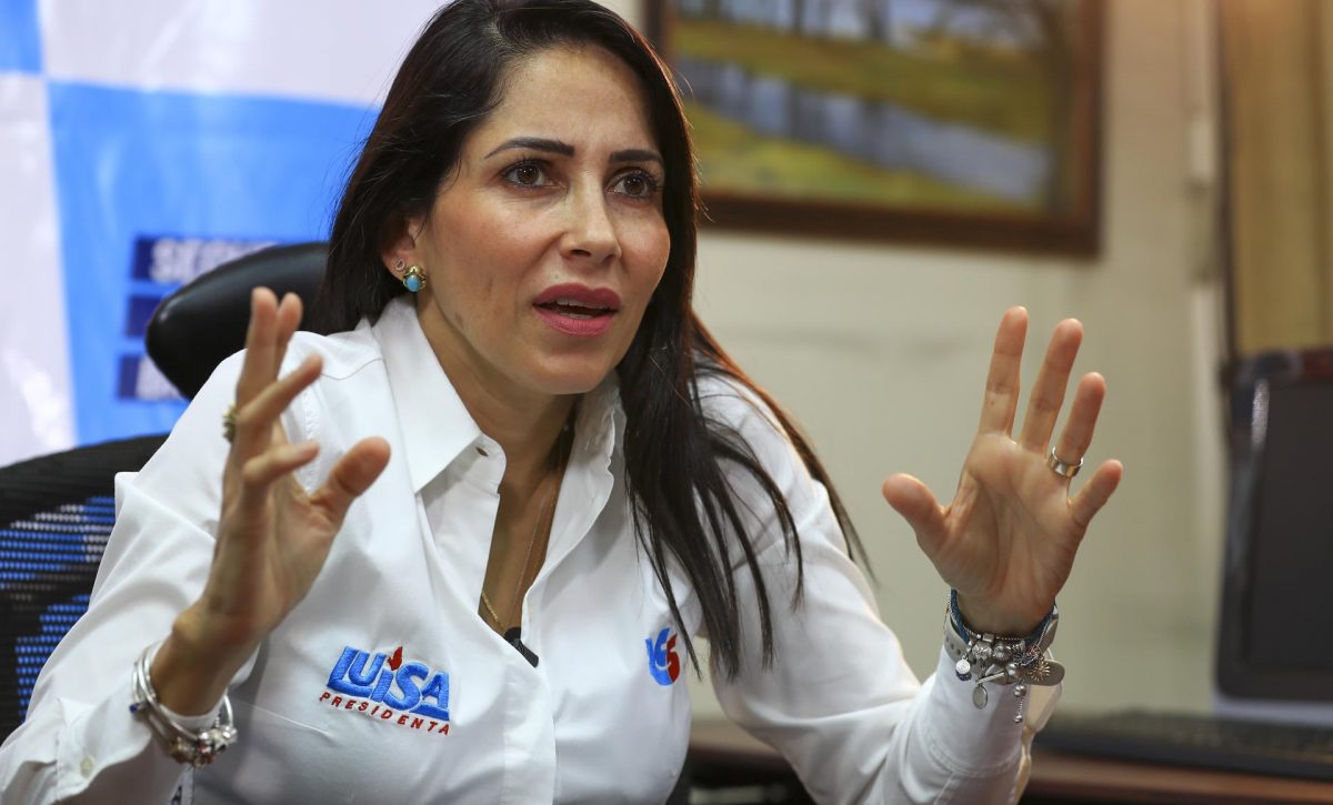 Luisa González, excandidata presidencial por el movimiento Revolución Ciudadana.
