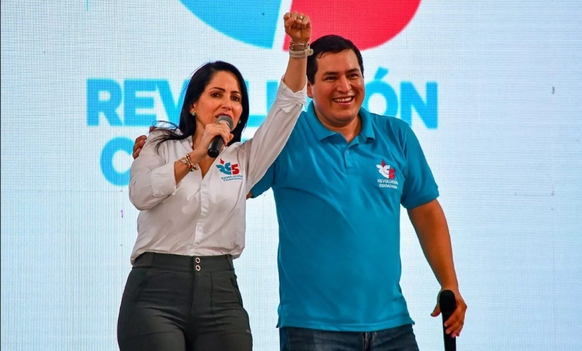 Luisa González, excandidata presidencial por el movimiento Revolución Ciudadana.