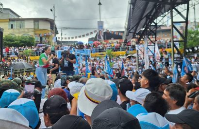Luisa González realizó su cierre de campaña en Santo Domingo de los Tsáchilas