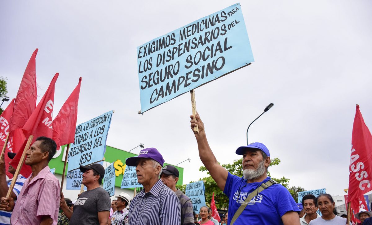 En la marcha de este lunes, las organizaciones campesinas realizaron varios pedidos.