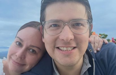 María Claudia Tarazona, compartió el mensaje junto a una fotografía acompañada de Miguel Uribe.