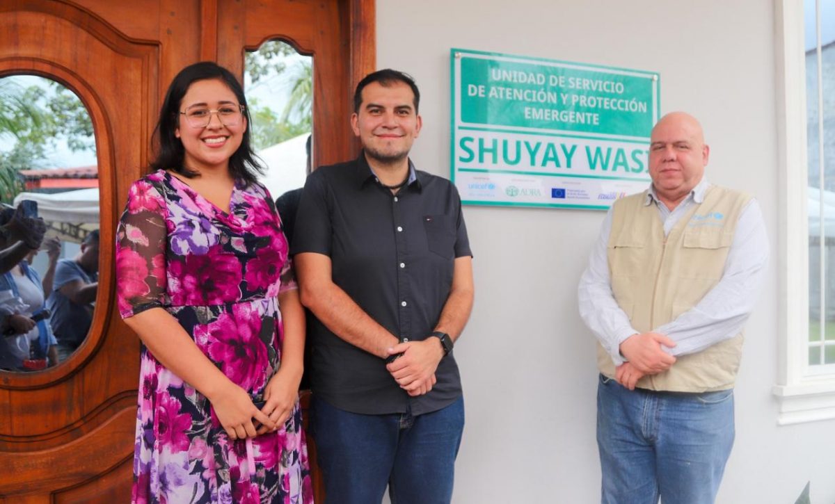 MIES inaugura Unidad de Protección Emergente para niñez vulnerable en Lago Agrio