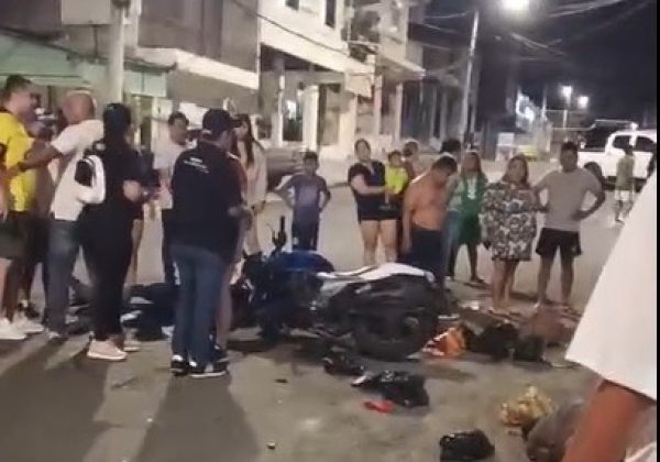 Una joven colombiana permanece en coma inducido tras un accidente de tránsito el sábado 5 de julio en la calle 13 de Manta.
