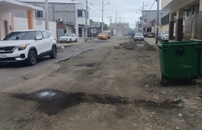 Los trabajos de rehabilitación de vías empezarán en la avenida 105 de la parroquia Tarqui de Manta.