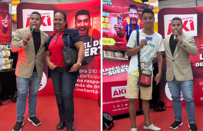 Manta fue el escenario del tercer sorteo 'Llegó el Día de Tu Suerte' de Supermercados AKÍ