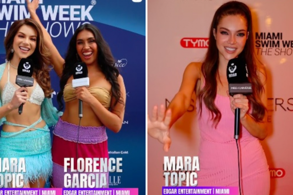 Mara Topic, Miss Universe Ecuador, brilló en el Miami Swim Week