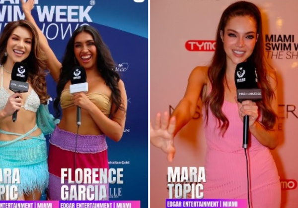 Mara Topic, Miss Universe Ecuador, brilló en el Miami Swim Week