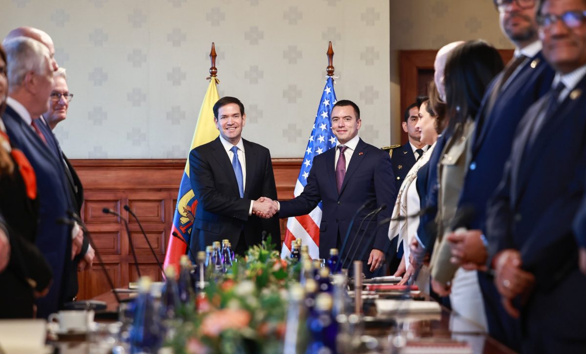 Marco Rubio anuncia 13,5 millones contra el narcotráfico y 6 millones para drones en Ecuador