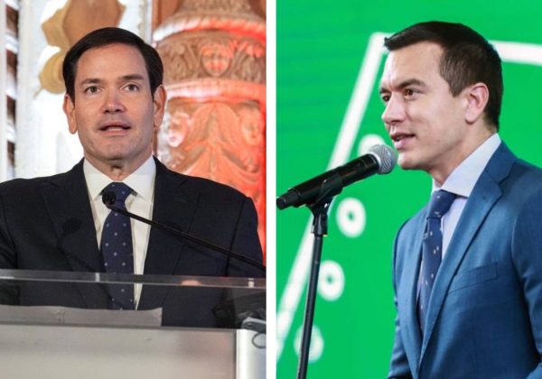 Marco Rubio llega a Ecuador para reunirse con Daniel Noboa, ministros y alcaldes