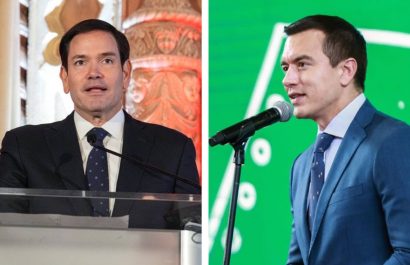 Marco Rubio llega a Ecuador para reunirse con Daniel Noboa, ministros y alcaldes